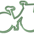 Contorno_e.png Vintage Bicycle cookie cutter