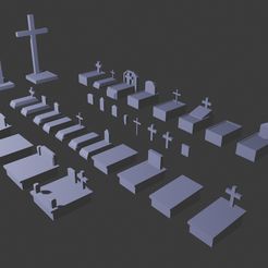 Modular-Graveyard-v2.jpg Modern European Graveyard, Modular  1:100 - Team Yankee, Flames of War, Dioramas