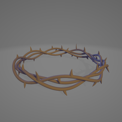 imagen_2023-05-24_002630249.png STL file Crown of thorns / Corona de espinas・3D printing idea to download