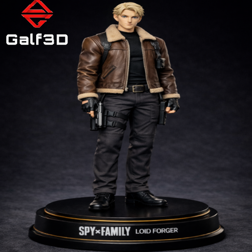 🧟‍♂️🔫 Loid Forger x Leon S. Kennedy - Residual Evil 4 - Anime x Gaming Crossover - 3D Figure 🔫🧟‍♂️