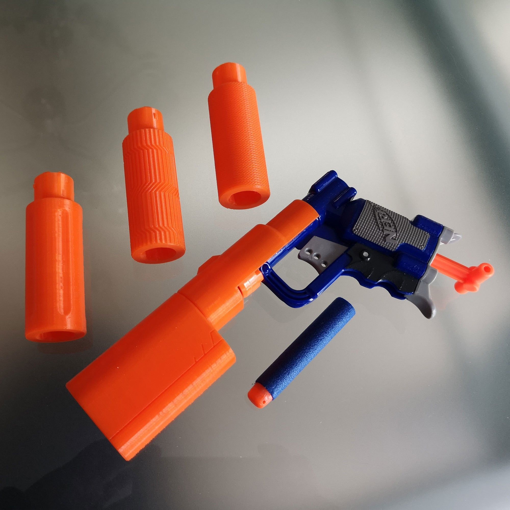 STL file NERF Jolt Silencer V2・Design to download and 3D print・Cults