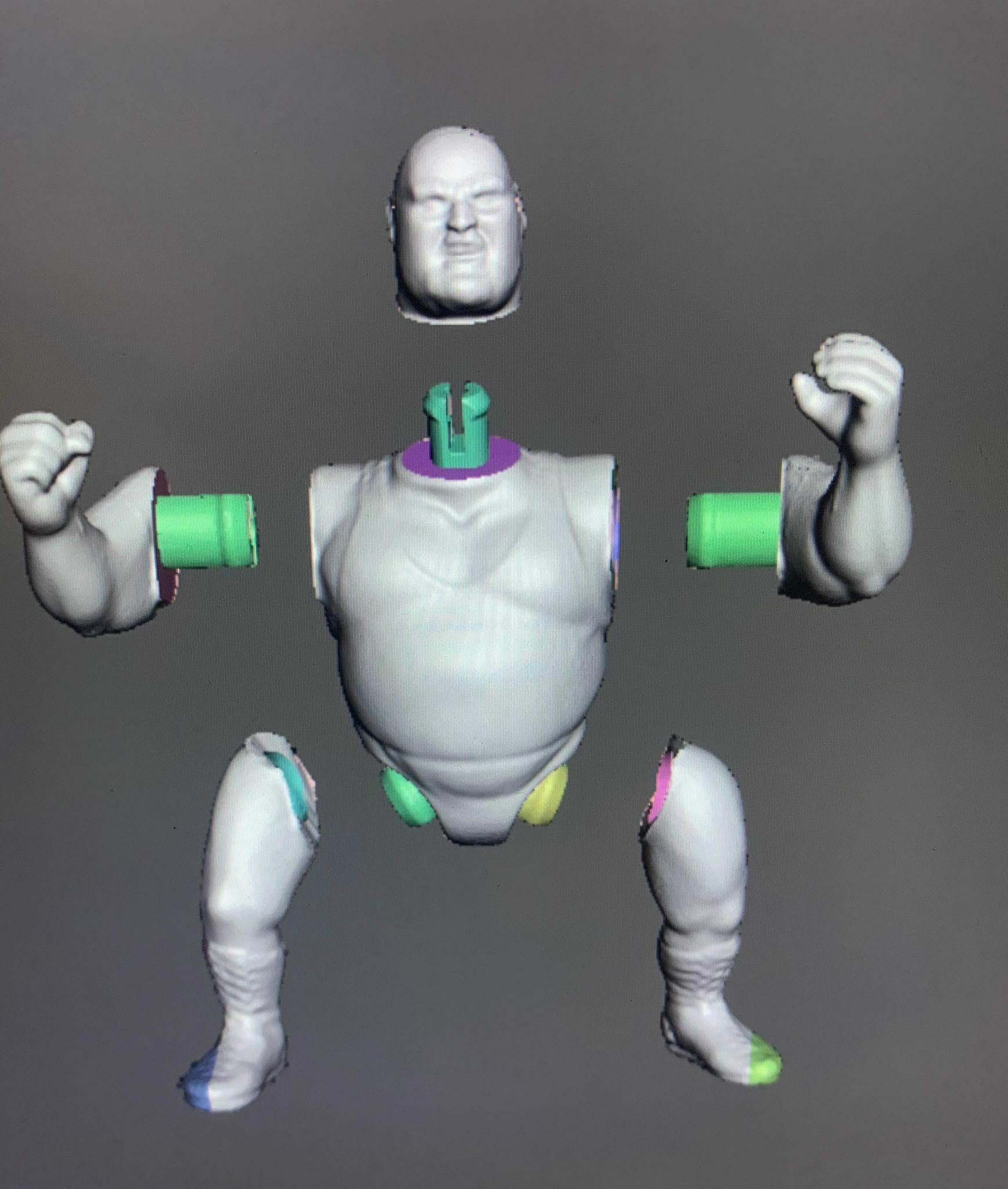 Download STL file wwf bam bam bigelow wwf hasbro vintage 1990 .stl .obj • 3D print object ・ Cults