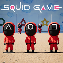 Free STL file Squid Game Bears Player-001 and 456 🦑・Template to download  and 3D print・Cults