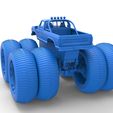 63.jpg Diecast vintage Monster Truck mit Doppelrädern Maßstab 1:25