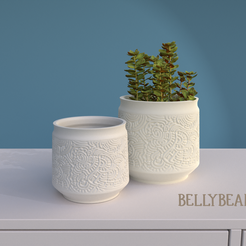 PotBoho_08.png Decorative Planter _ Boho Geometric Design 08