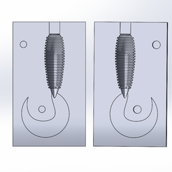 Capture.png STL-Datei Flexible Köderform Komma・Design für den 3D-Druck zum Herunterladen