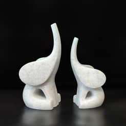 IMG_20230527_180347.jpg STL-Datei Niedlicher Elefant🐘 + Mini-Vase🌷・Modell zum Herunterladen und 3D-Drucken