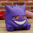 gengar02.png Set Gengar Clefairy Valentines NO SUPPORTS