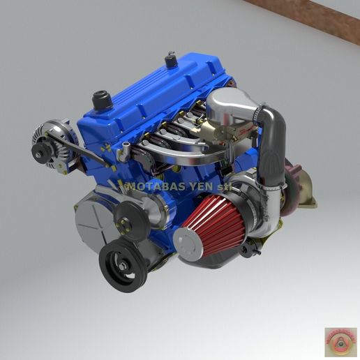 🌆 CHRYSLER SLANT SIX TURBO - ENGINE・ STL File for 3D printing・Cults