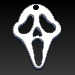Ghostface-with-hole-3.png Ghostface Pendant - Scream