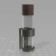 viol1.jpg glass vial holder with magnetic mount 5x5x5mm