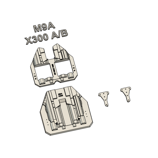 Beretta M9A X300 AB Split Holster Mold