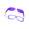OBJ SEPARATED.obj GLASSES CRYSTAL FRAME 7 EYEGLASSES EYES FURNITURE CLOTHING MASK MEN WOMEN DRESS ACCESSORIES