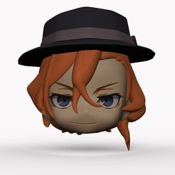 untitled.83.jpg Fichier STL Tête et plaques de Nendo Chuuya・Objet imprimable en 3D à télécharger