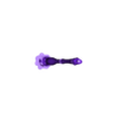 Space elf felis ferox primary weapon option, pulsar cannon, 8x3mm magnet hole, pre-supported (mm).stl Space elf felis ferox