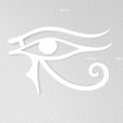 Cra Fichier STL Œil de Rê, Œil d'Horus, symbole égyptien・Plan à imprimer en 3D à télécharger, drakoniccreations