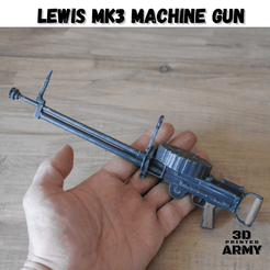 A-2.png STL file 1/4 scale LEWIS MK3 machine gun・3D printable model to download