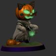 Palico_Ghost.jpg Spooky Palico Ghost Armor Cat - Monster Hunter Halloween 3D Model Fanart