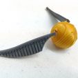 IMG_20170822_153142953.jpg Free STL file Golden Snitch Pendant・3D print design to download