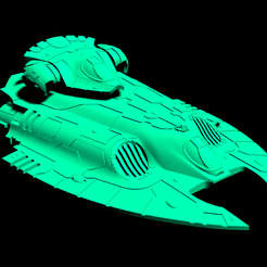 render.png Free STL file Poncey Space Elf Alternate Troop Transport・Template to download and 3D print