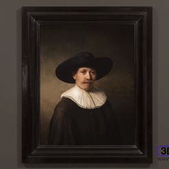 TheNextRembrandt3DWP.jpg Free STL file The Next Rembrandt Lithophane・3D printer model to download