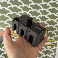 IMG_4446.jpg STL file Sony A7s3 six battery holder・3D print model to download