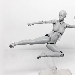 007.jpg 3D file Lady Figure the 3D printed female action figure・3D printing template to download