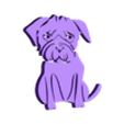 dog.stl 2D simplistic dog
