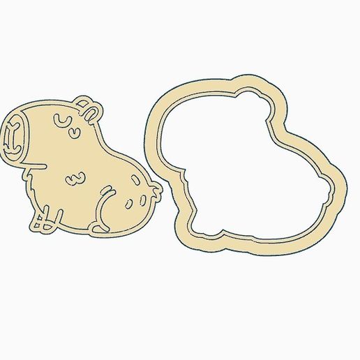 CAPIBARA COOKIE CUTTER 3D model