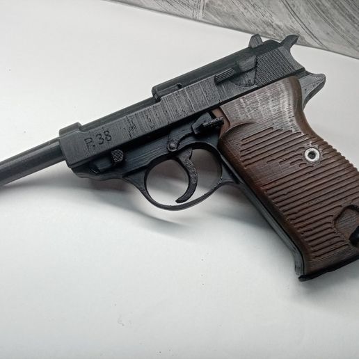 🔫 Walther P38 WW2 Pistol Grips・ STL File for 3D printing