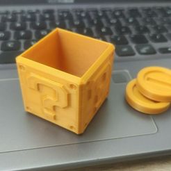Mario-Question-Box.jpg Archivo STL gratis Caja de signos de interrogación de Mario・Objeto de impresión 3D para descargar