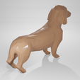 dogV22.png Low poly dog dachshund