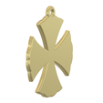 cross-06 v9-07.png neck pendant keychain Catholic protective cross v06 3d-print and cnc