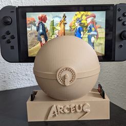 Arceus-3.jpg Fichier STL gratuit POKEMON LEGENDS ARCEUS NINTENDO SWITCH HOLDER STAND・Modèle pour imprimante 3D à télécharger