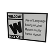 1.png 3D MULTICOLOR LOGO/SIGN - ESRB Funny Welcome Home Sign