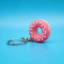 IMG_0717.jpg Sprinkle Donut Keychain