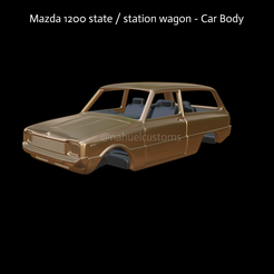 New-Project-2021-09-10T172816.700.png Fichier STL Mazda 1200 state / station wagon - Carrosserie・Modèle imprimable en 3D à télécharger