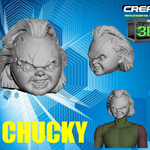 CHUCKY HEAD 3D model