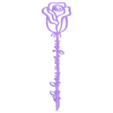 2COLOR - Ik hou van jou.stl Rose - Je t'aime - multicolore - projet multilingue