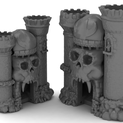 Skull Fortress 3D Model Set