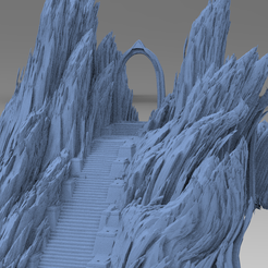 untitled.3537.png Fichier OBJ Dantes Underworld Staircase 2 Kit bash 2・Design à télécharger et à imprimer en 3D, aramar
