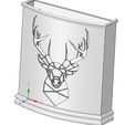 umbr_hold_v02-07.jpg Umbrella wall mount Holder  for real 3D printing and cnc