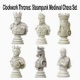 Untitled-1as.jpg Clockwork Thrones: Steampunk Medieval Chess Set