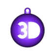 HalfBall3d.stl 3D LOGO Christmas Ball Ornament  Weihnachtskugel Multipart 3DDS