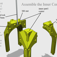 01-Assemble-the-Inner-Center-Part.png Fichier STL Cathédrale des oiseaux・Modèle à télécharger et à imprimer en 3D