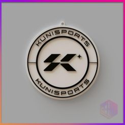 LLAVERO-KUNISPORT-2-COLORES-F.jpg STL file KUNISPORTS KEYCHAIN 2 COLORS / KINGS LEAGUE KEYCHAIN COLLECTION・3D print model to download