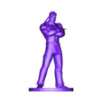 ryu + base.stl Ryu barbudo (Street Fighter V) STL para impressão 3D com base