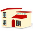 5.jpg HOUSE HOME CHILD CHILDREN'S PRESCHOOL TOY 3D MODEL KIDS TOWN KID Cartoon Building 5