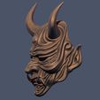 02.JPG Devil Mask-Hannya Mask-Samurai Mask-Satan mask for cosplay 3D print model
