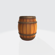 2.png Modelo de barril de madeira em 3D